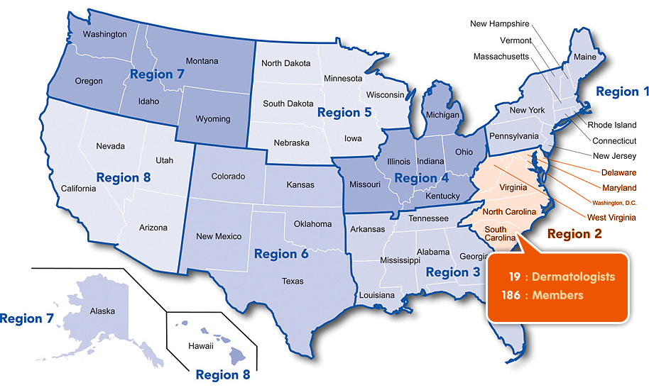 Regional Support Map