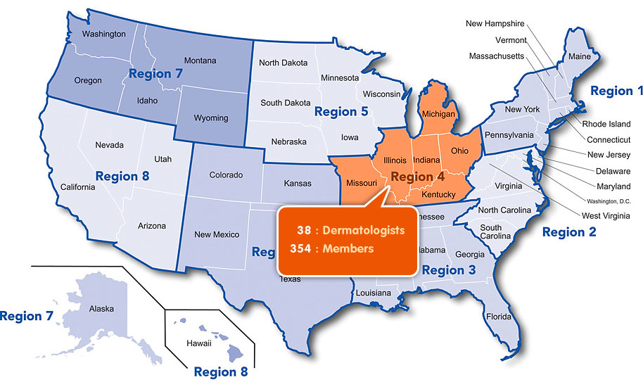 Regional Support Map